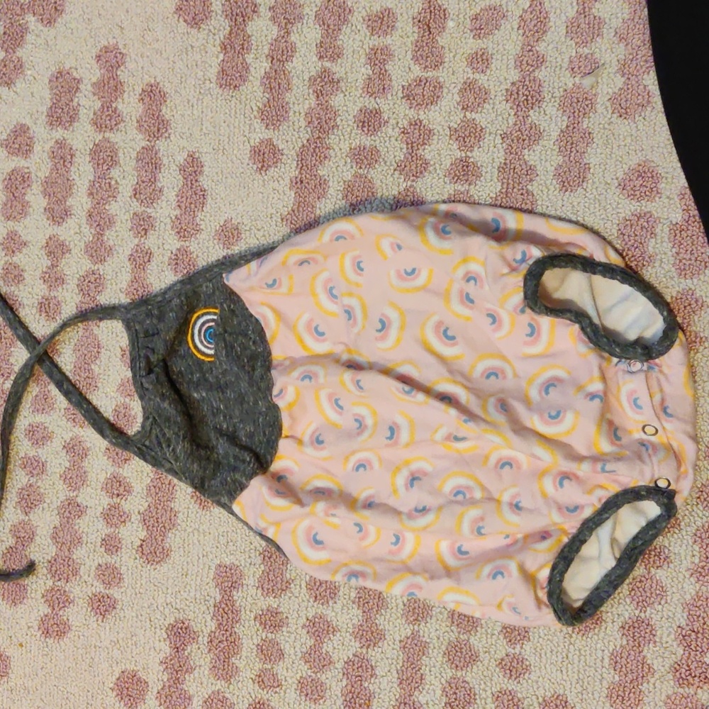 Miki Miette Rainbow Halter Bubble Romper